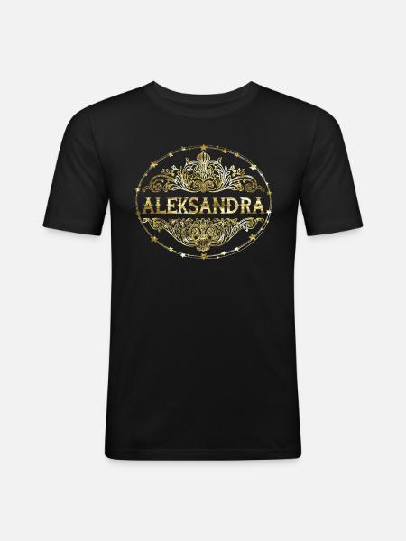 Aleksandra - Men's Slim Fit T-Shirt - black
