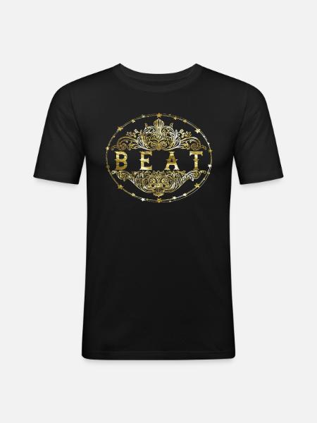 Beat - Men's Slim Fit T-Shirt - black