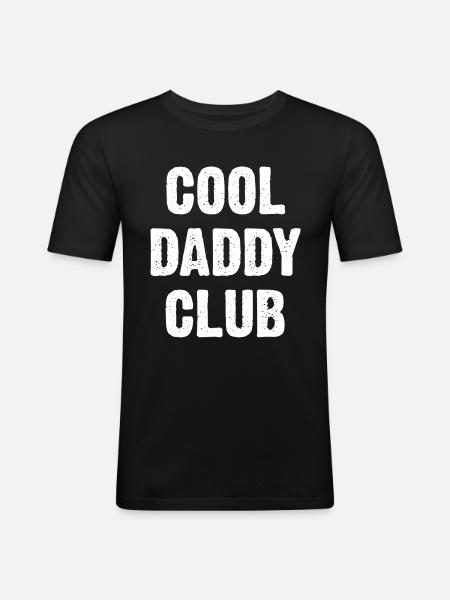 Cool Daddy Club - Men's Slim Fit T-Shirt - black