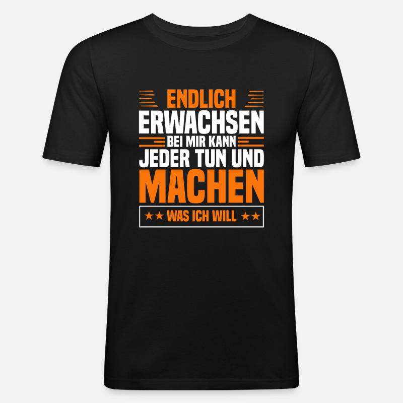 Jugendliche Feier Jugendweihe - Männer Slim Fit T-Shirt - Schwarz