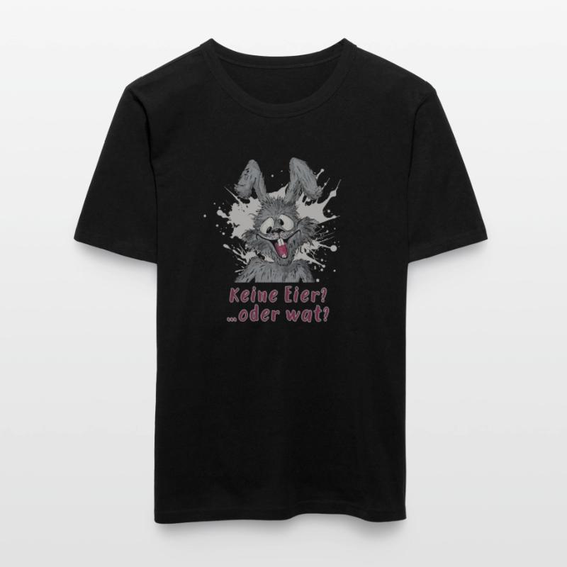 Keine Eier?….oder wat? Osterhase statement Männer Slim Fit T-Shirt