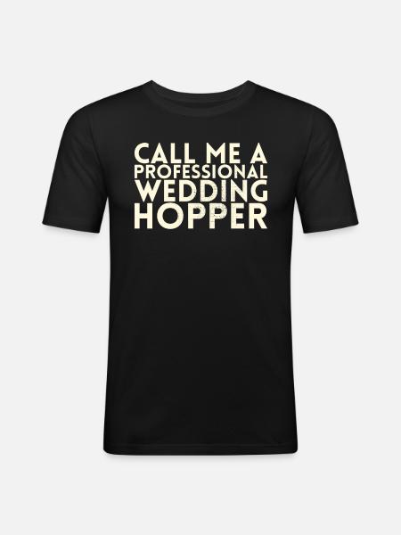 Call Me A Professional - Men's Slim Fit T-Shirt - black