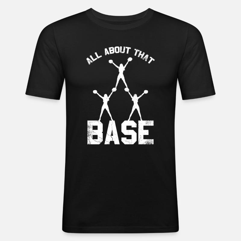 All about this basic design for cheerleaders - Men's Slim Fit T-Shirt - black