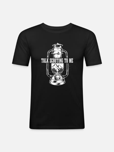 Boy Scout drôle - T-shirt près du corps Homme - noir