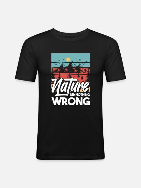 Boy Scouts Nature - Men's Slim Fit T-Shirt - black