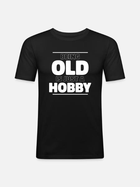 Black Humor Funny - Men's Slim Fit T-Shirt - black