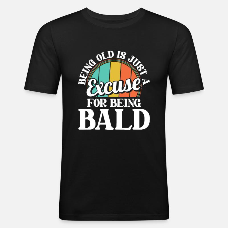 Schwarzer Humor - Männer Slim Fit T-Shirt - Schwarz