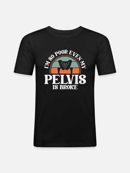 Schwarzer Humor - Männer Slim Fit T-Shirt - Schwarz