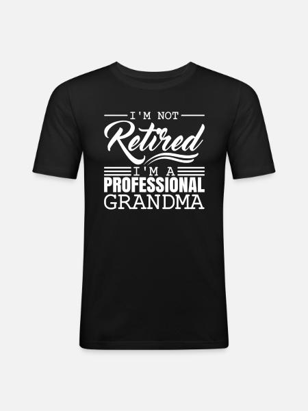Pensioner pension - Men's Slim Fit T-Shirt - black