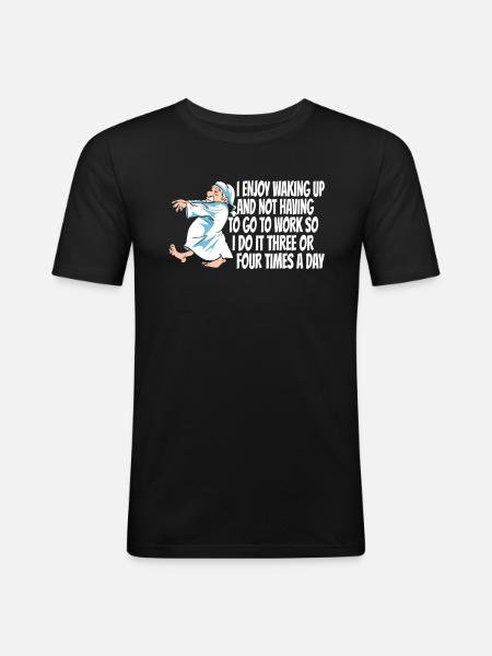 Pensioner Pension Funny - Men's Slim Fit T-Shirt - black