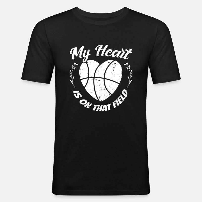 Baseball Mutter Baseball Mama - Männer Slim Fit T-Shirt - Schwarz