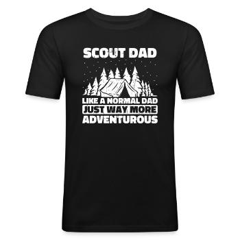 Boy Scout Father - Men's Slim Fit T-Shirt - black - Front - Nik (191cm)