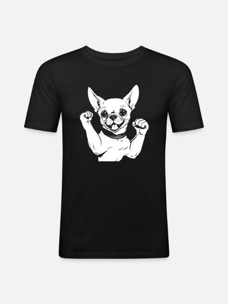 Chihuahua - Men's Slim Fit T-Shirt - black