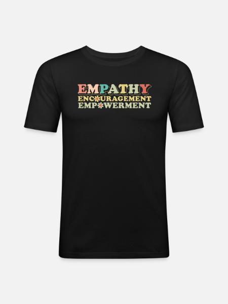 Mom Mom Support - Men's Slim Fit T-Shirt - black