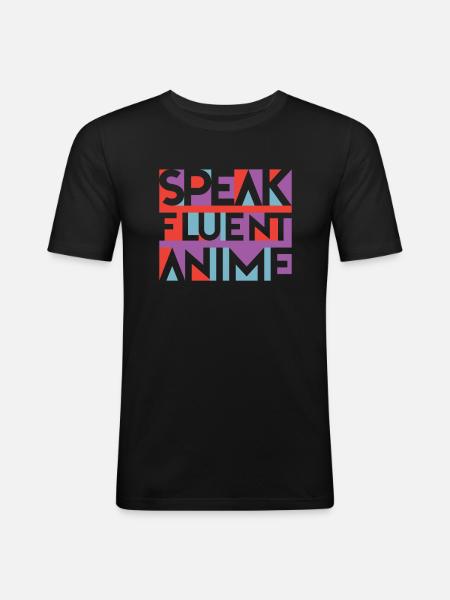 Anime Manga - Men's Slim Fit T-Shirt - black