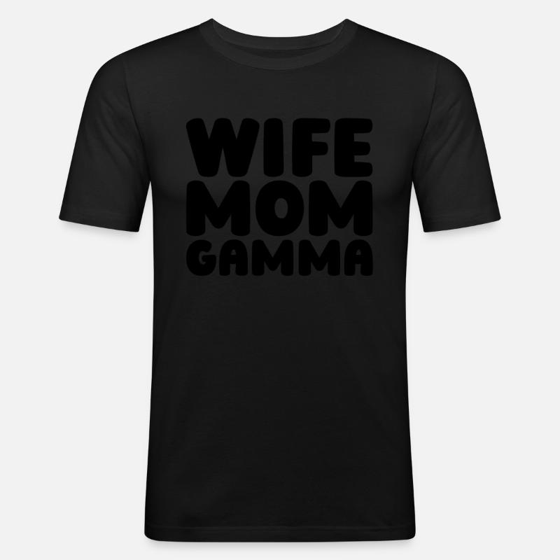 Sorority Soroitas Gamma Mama - Maglietta aderente da uomo - nero