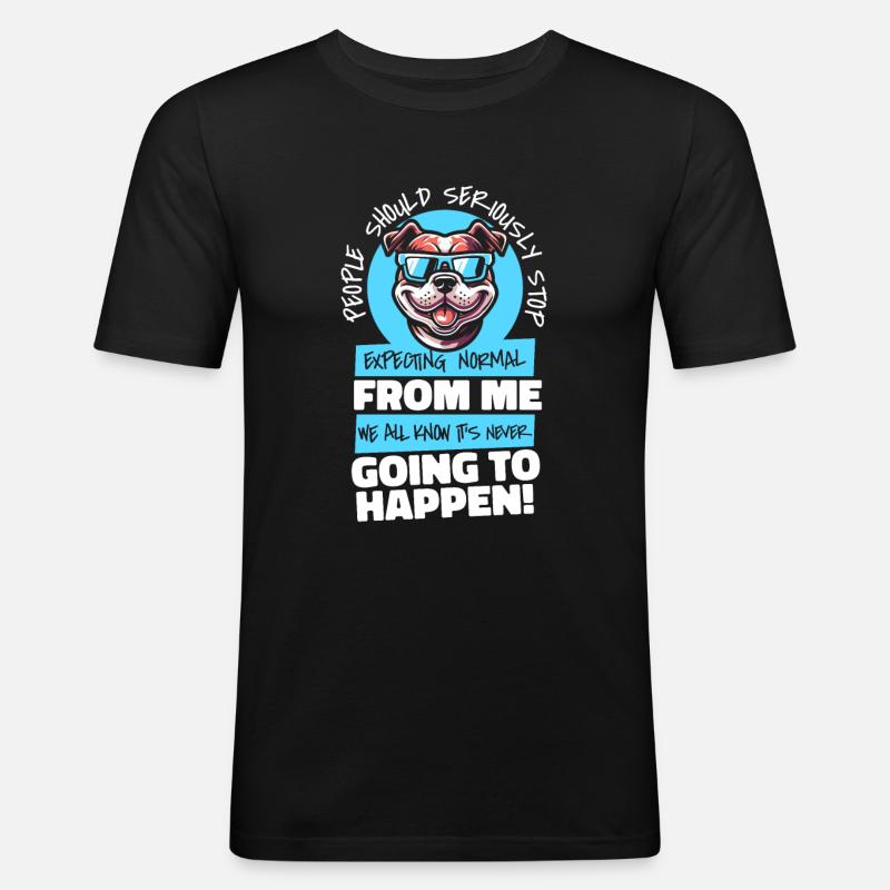 American Bully - Männer Slim Fit T-Shirt - Schwarz