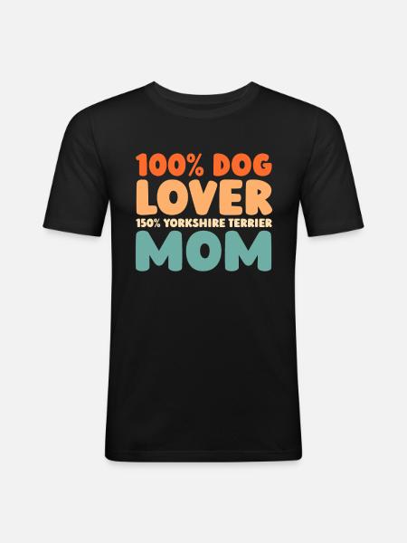 Yorkshire Terrier - Men's Slim Fit T-Shirt - black