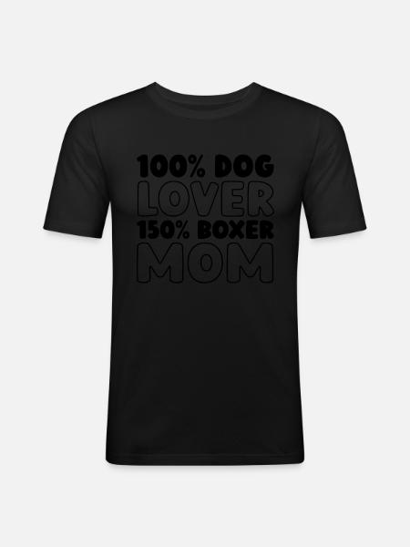 Boxer Dog German Boxer - Men's Slim Fit T-Shirt - black