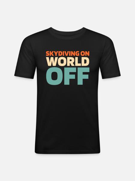 Skydiving - Men's Slim Fit T-Shirt - black