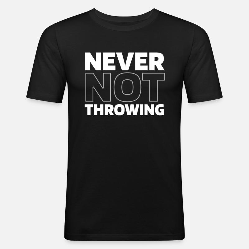 Axtwerfen Axtwerfer - Männer Slim Fit T-Shirt - Schwarz