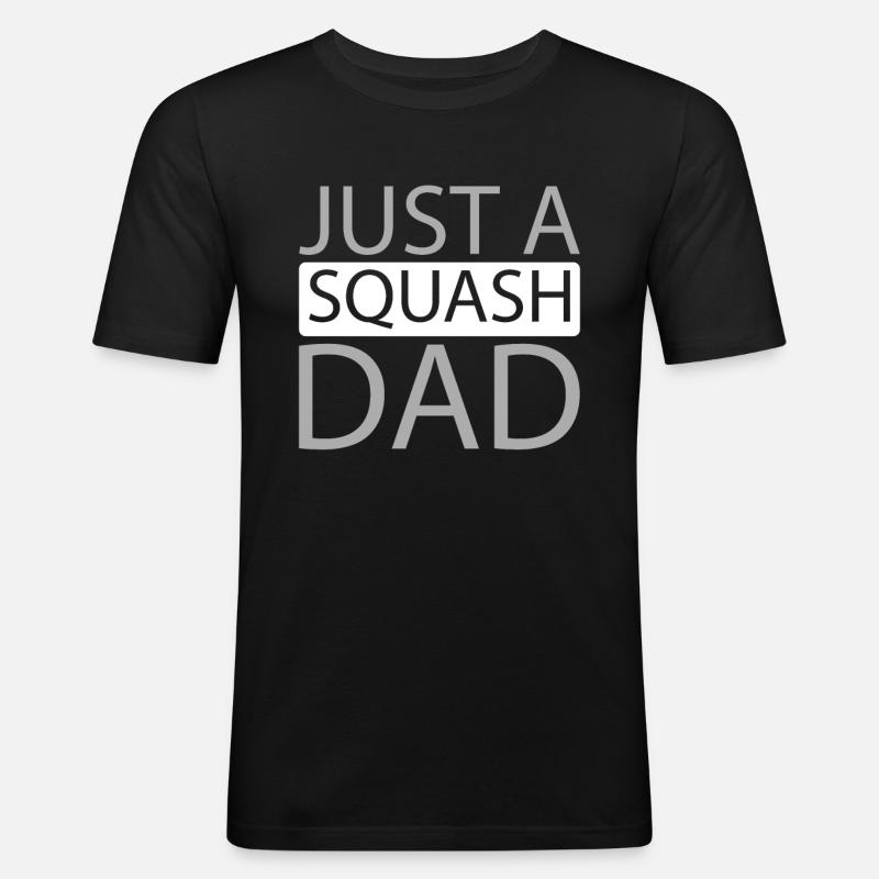 Squash Just A Squash Dad - T-shirt près du corps Homme - noir