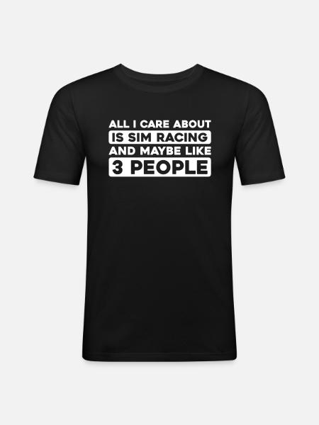 Sim Racing - Men's Slim Fit T-Shirt - black