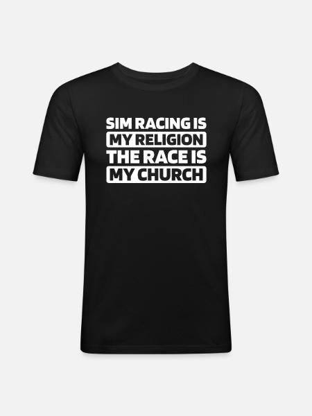 Sim Racing - Men's Slim Fit T-Shirt - black