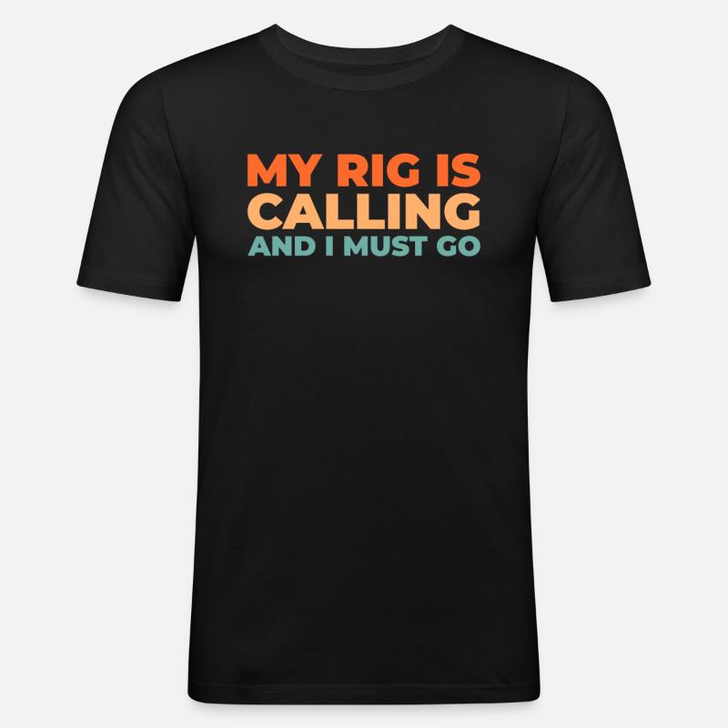 Sim Racing - Männer Slim Fit T-Shirt - Schwarz