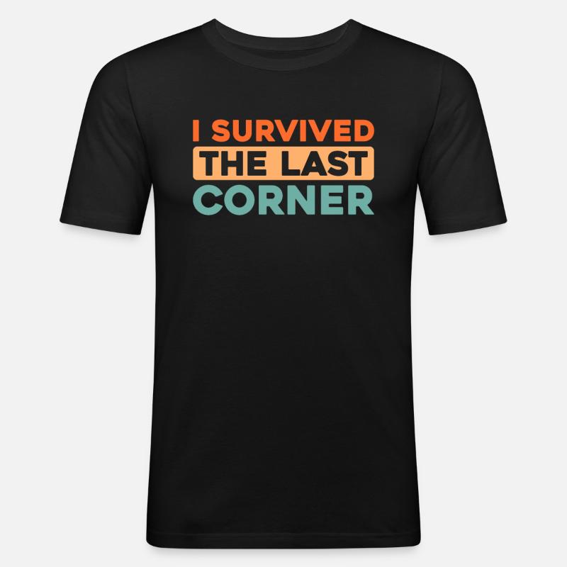 Sim Racing - Männer Slim Fit T-Shirt - Schwarz