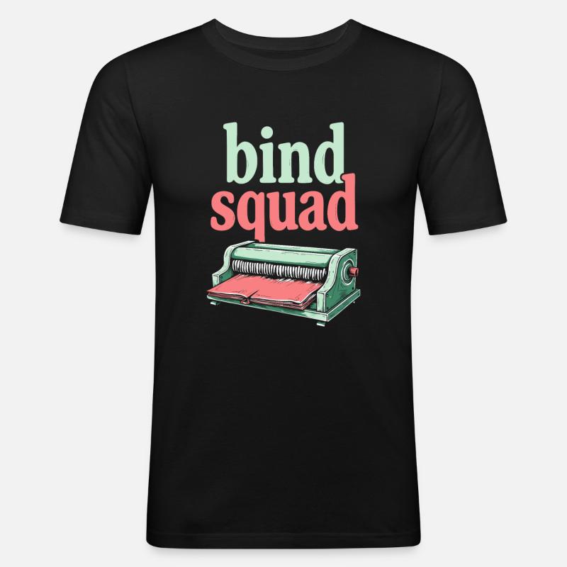 Buchbinder Kader - Männer Slim Fit T-Shirt - Schwarz