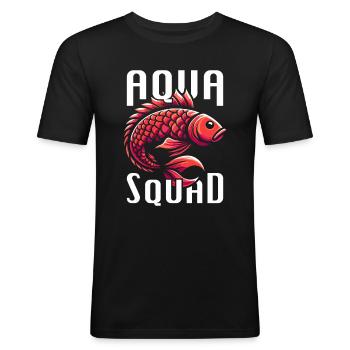 Fish Farmers Cadre - Men's Slim Fit T-Shirt - black - Front - Nik (191cm)