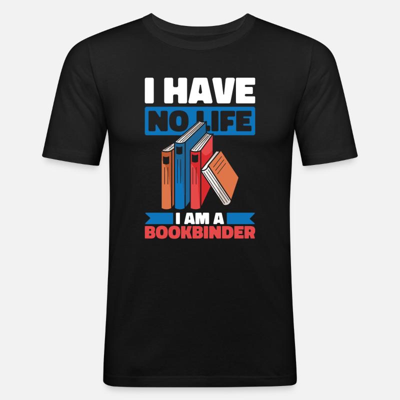 Buchbinder - Männer Slim Fit T-Shirt - Schwarz