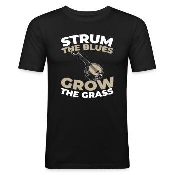 Banjo - T-shirt près du corps Homme - noir - Devant - Nik (191cm)