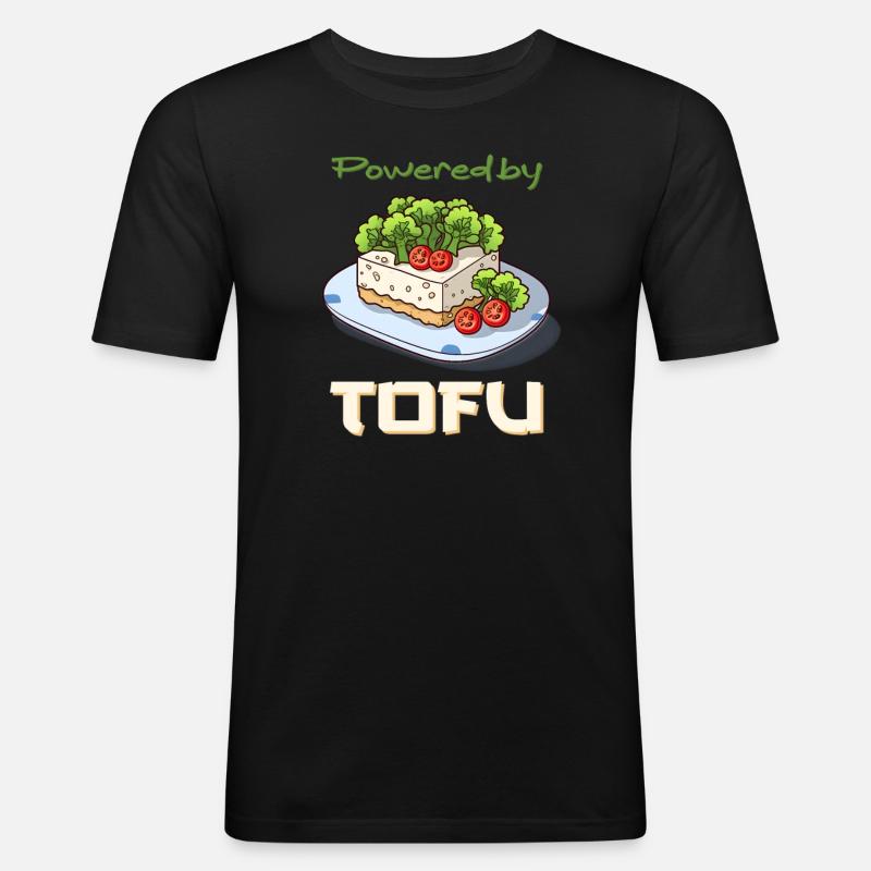 Propulsé par Tofu - T-shirt près du corps Homme - noir