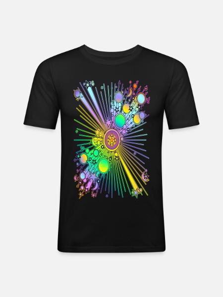 NEW UNIVERSE - Men's Slim Fit T-Shirt - black