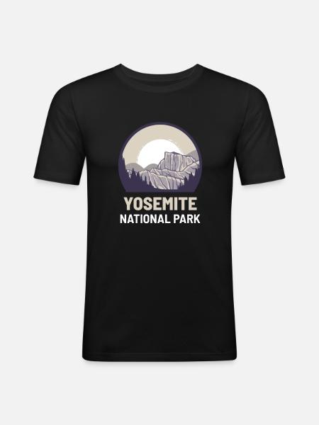 Yosemite National Park - Men's Slim Fit T-Shirt - black