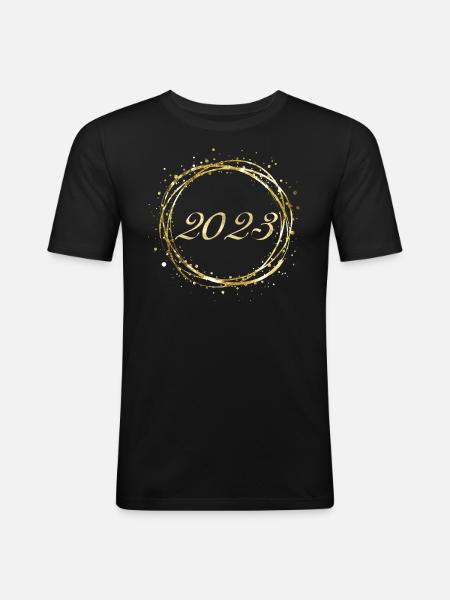 2023 - Men's Slim Fit T-Shirt - black