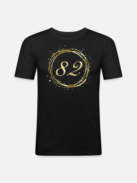 82 - Men's Slim Fit T-Shirt - black