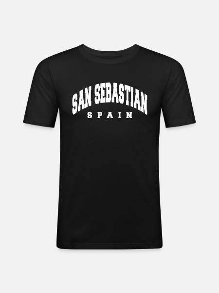 San Sebastián - Men's Slim Fit T-Shirt - black