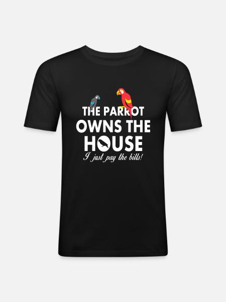 Parrot lovers - Men's Slim Fit T-Shirt - black