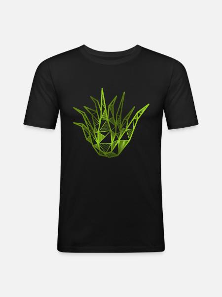 Aloe vera - Men's Slim Fit T-Shirt - black