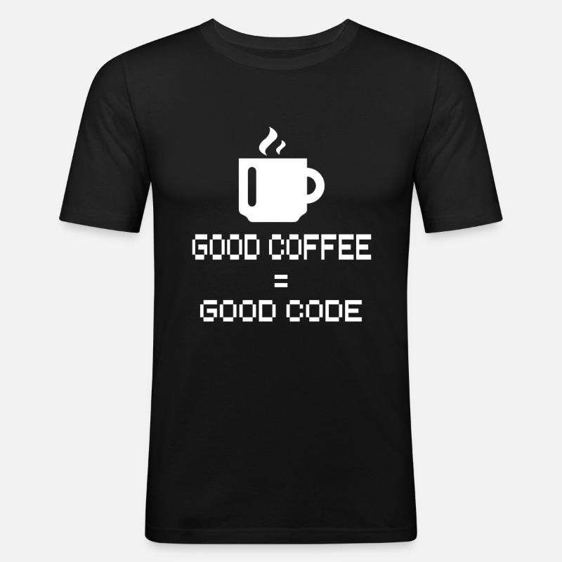 Programmierer - Männer Slim Fit T-Shirt - Schwarz