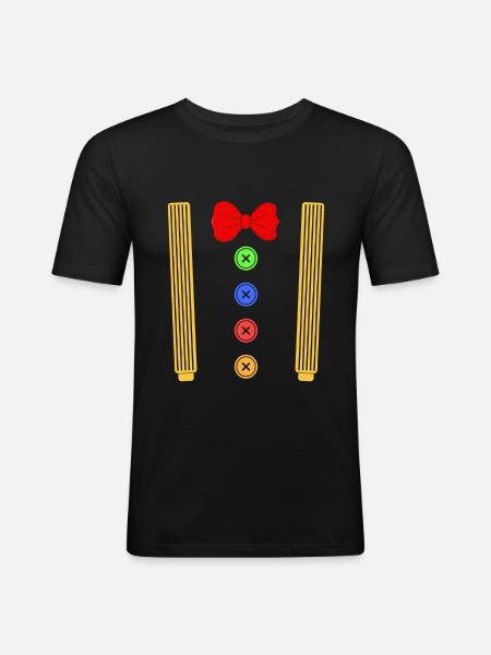 Clown braces fairing - Men's Slim Fit T-Shirt - black