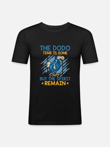 Dodo Mauritius Dronte - Men's Slim Fit T-Shirt - black