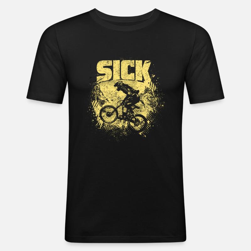 Krankes Radfahrer-design Für Fahrradfahrer Oder - Männer Slim Fit T-Shirt - Schwarz