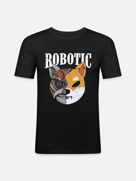 Roboterdesign Für Roboteringenieur Oder Fans - Männer Slim Fit T-Shirt - Schwarz
