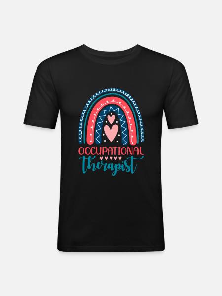 Ergotherapeut-design Für Therapiearbeiter - Männer Slim Fit T-Shirt - Schwarz