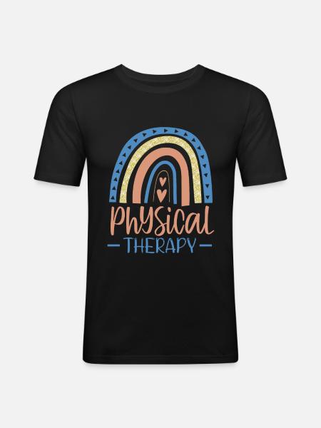 Physiotherapy design For physiotherapists - Men's Slim Fit T-Shirt - black