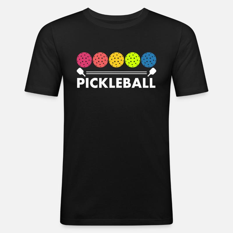 Pickleball-design Für Pickleball-spieler Oder - Männer Slim Fit T-Shirt - Schwarz